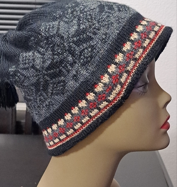 Winter Beanie Hat With Tassles   OSFM - Picture 4 of 5